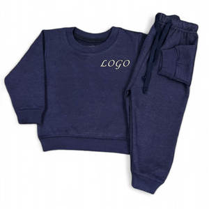 Alta calidad 100% algodón logotipo personalizado niños deportes chándal transpirable pista chándal con pantalones incluidos estilo infantil - Product Image 2