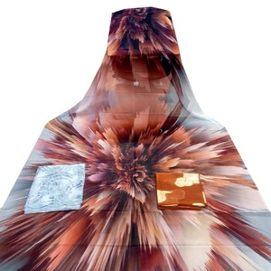 Conjunto de 3 Piezas de Ropa Tradicional Alemana Dirac Gogra Garbasar de Algodón y Elastano de Lujo para Mujer con Estampado Floral Somalí - Product Image 1