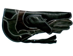 Gants de faucon en cuir de vache véritable de la meilleure qualité pour l'entraînement en plein air Gants de chasse de haute qualité avec caractéristiques personnalisées - Product Image 5