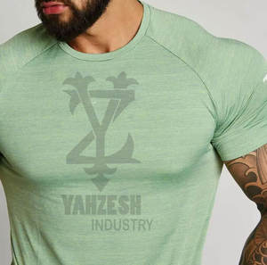 Vente en gros de nouveautés avec logo personnalisé T-shirts de gym pour hommes en coton/fibre de bambou à séchage rapide respirant au prix d'usine - Product Image 6