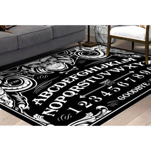 Alfombra de baño personalizada gótica de Halloween con temática de brujería y ocultismo, regalo moderno para ella, con alfombra suave. - Product Image 3