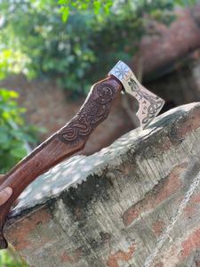 Handmade Carbon Steel Viking Tomahawk Industrial Grade <b>Axe</b> Head for Outdoor Survival and <b>Camping</b> Sharp Hatchet for Chopping - Product Image 6