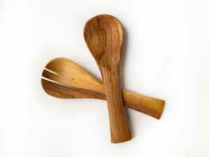 Ensemble de cuillère et de fourchette miniatures en bois, style japonais, fait à la main, pour mesurer le sel, le sucre, les épices, le thé - Product Image 3