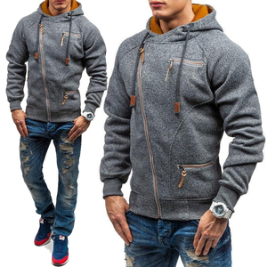 Sudadera con capucha para hombre, prenda deportiva masculina de alta calidad con cremallera, estilo Hip Hop, ideal para exteriores - Product Image 5