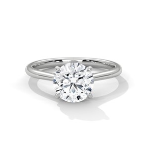 2.0ct Round Brilliant Cut CZ <b>Solitaire</b> <b>Ring</b> 925 Sterling <b>Silver</b> Classic Engagement Band - Product Image 5