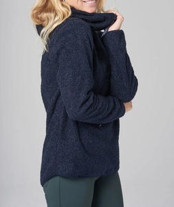 เสื้อสเวตเตอร์สวมหัวมีฮู้ดการ์ตูนโอเวอร์ไซส์สำหรับผู้หญิงเสื้อสเวตเตอร์แขนยาวผ้าฟลีซฤดูใบไม้ร่วงฤดูหนาวออกแบบได้ตามต้องการ - Product Image 4