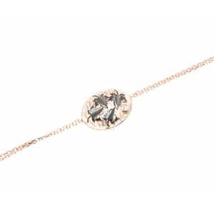 925 Sterling <b>Silver</b> Leaf Pattern <b>Cuff</b> <b>Bracelet</b> Pink Fashion Chain <b>Bracelet</b> - Product Image 2