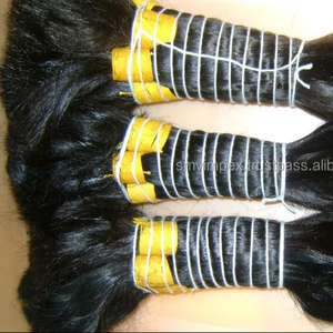 Venta al por mayor 100% cutícula alineada Remy indio virgen PELO SUELTO onda profunda estilo de alta calidad templo crudo a granel sin procesar pelos - Product Image 6