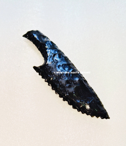 Beau poignard en obsidienne noire sculpté à la main de 5 à 6 pouces, artisanat en pierre semi-précieuse de qualité supérieure, couteau artisanal, cadeau Wiccan - Product Image 2