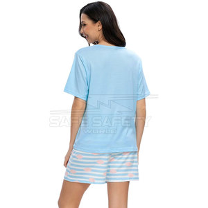 ชุดเสื้อผ้า2ชิ้นสำหรับผู้หญิงชุดกางเกงขาสั้นระบายเหงื่อยาวถึงเข่าระบายอากาศได้ดีสำหรับฤดูร้อน - Product Image 4