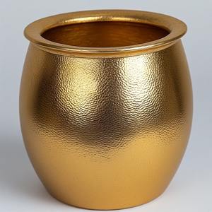 Pot décoratif en or en laiton antique de qualité supérieure parfaitement conçu pour la décoration de jardin intérieur saisonnier élégant - Product Image 6