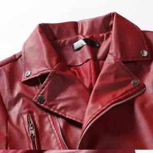 Nueva chaqueta de piel sintética de manga larga de Color puro para hombre, ropa de calle de moda para hombre, abrigos de motorista informales de calle alta diaria - Product Image 4