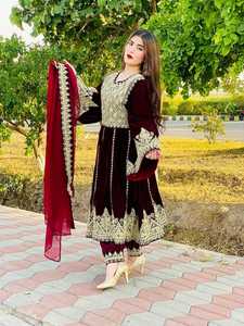 100% fait à la main Kuchi Tribal tenue artisanale robe afghane point fin travail broderie Appliques plis fabriqués à la main pour naturel - Product Image 6