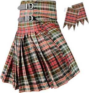 Kilt authentique de 8 yards en tartan Campbell ancien, en laine acrylique de qualité supérieure, vente en gros 2026 - Product Image 4