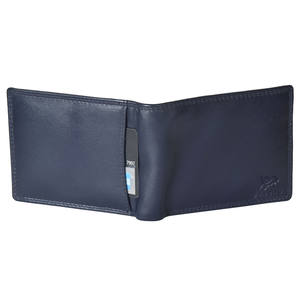 Cartera de cuero genuino con tres pliegues y bolsillo trasero para tarjetas - Product Image 5