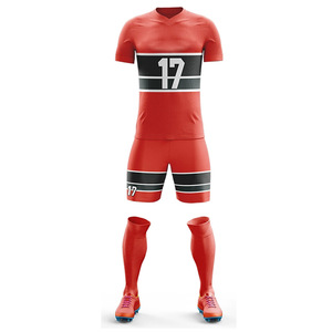 Uniforme de football décontracté respirant confortable pour adultes Design moderne avec blocage des couleurs à la mode france, maillots de football - Product Image 1