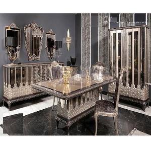 Meubles de salle à manger sculptés à la main de style moderne, style français, table à manger sculptée 4 places, meubles de salle à manger sculptés modernes - Product Image 1