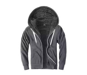 Nouvelle arrivée pour les hommes hiver pull à capuche zippé polaire 300g poids lourd toutes les tailles disponibles Logo personnalisé Design fabricant - Product Image 2