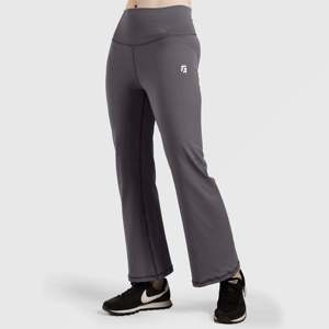 Pantalones Anchos Casuales Phoenix, Cintura Alta, Transpirables, Diseño Gris Oscuro - Product Image 1