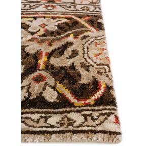 Erbe Hand Knotted <b>Wool</b> Bamboo Silk Rug Beige <b>Brown</b> 10mm Plush Thickness Medallion Rectangle Hallway for Home Use-LRB-1676 - Product Image 4