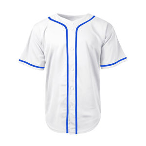 Camiseta de Béisbol Personalizable de Poliéster/Algodón Estampada para Adultos, Ropa Deportiva con Logotipo y Nombre de Equipo Personalizados - Product Image 1