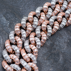 Ice Out Miami 20mm Rond VVS Clarity Lab Grown Diamant Hip Hop Infinity Chaîne Collier 14K Or Rose Rappeur Chaînes - Product Image 4