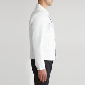 Vente en gros Veste de motard en cuir pour homme coupe-vent avec broderie personnalisée originale en cuir de vachette et veste de moto respirante pour hommes - Product Image 5