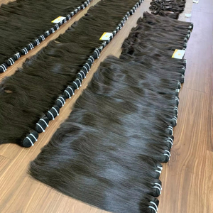 Extensiones de cabello de trama de piel vietnamita superdoble superventas, cabello crudo de un solo donante, precio de fábrica al por mayor en Vietnam - Product Image 1