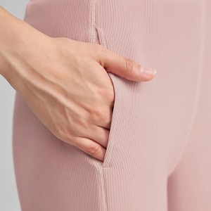 Pantalon de survêtement taille haute pour femme Pantalon de tous les jours en toile extensible confortable avec ceinture élastique et poches - Product Image 4