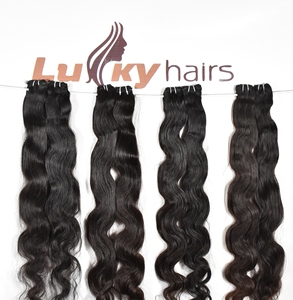 Extensiones de cabello Remy recto alineado con cutícula Virgen sin procesar, Colección del sur de la India, estilo de onda de agua suelta, tejido indio crudo - Product Image 1