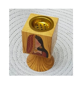 Bestest Design Wooden And Metal Mabkhar Customized Size And Shape Home And Hotel Bakhoor <b>Burner</b> Mabkhara - Product Image 1
