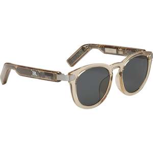 Occhiali da Sole JBL SoundGear con Lenti Polarizzate UV400, Montatura Leggera in Metallo, Stili Beige Trasparente Tartarugato - Montature Audio - Product Image 1
