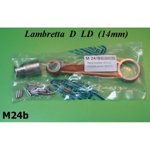 Kit completo de biela con pasador de pistón de 14 mm para Lambretta D + LD 125 (1951-1955) - Product Image 1