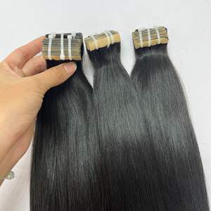 Venta al por mayor 100% saludable cutícula alineada estilo recto extensiones de cabello humano cinta en extensión de cabello - Product Image 2