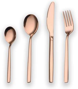 High Quality Luxury <b>Flatware</b> Double Tone Pink and Gold Plated Stainless Steel <b>Flatware</b> <b>Set</b> Stainless Steel <b>Flatware</b> <b>Set</b> - Product Image 3