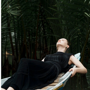 Offre Spéciale Vêtements pour femmes Robe IVY ROBE MIDI Sans manches Tissu écologique Vêtements pour femmes de marque Emballage personnalisé - Product Image 3