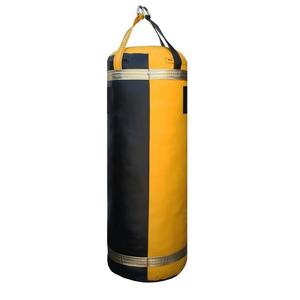 Sac de boxe en cuir véritable de haute qualité fabriqué au Pakistan Logo personnalisé Équipement d'entraînement pour hommes lourds avec matériau en PVC - Product Image 4