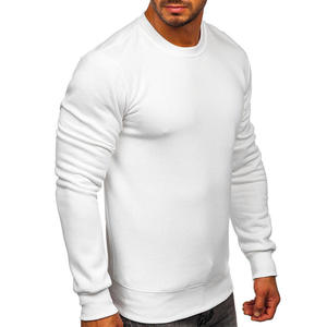 Sweat-shirts à capuche pour hommes de haute qualité, coupe ample, en coton uni, col rond, épaules tombantes, sweat-shirt court pour hommes - Product Image 2