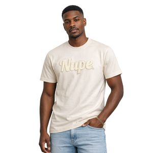Solid Nupe Kappa Alpha Psi Fraternity Kream Chenille <b>T</b> <b>Shirt</b> True To Size Premium Cotton Embroidered Greek Letter Apparel - Product Image 1