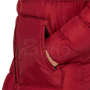 Chaqueta acolchada de estilo callejero para hombre, cómoda y elegante para uso en exteriores en invierno, ropa de moda para adultos con cuello levantado - Product Image 6