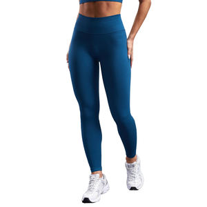 Legging de cintura alta para mujer de calidad superior 2025, mallas de gimnasio de seda transpirables más vendidas con logotipo ligero - Product Image 1