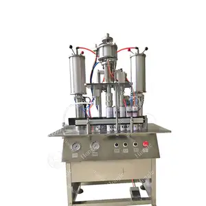 Machine de remplissage d'aérosol semi-automatique à double remplissage pour pulvérisation de lubrifiant avec certificat CE