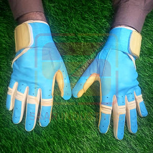 Gants de frappe de baseball en cuir de vache véritable de qualité supérieure, fabriqués sur mesure, 0,8 mm, antidérapants, forte adhérence, professionnels, légers - Product Image 3