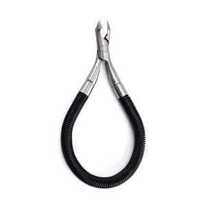 Coupe-ongles et pince à cuticules en acier inoxydable incurvé, professionnel, facile à utiliser, à ressort unique pour manucure et pédicure des doigts et des orteils - Product Image 4