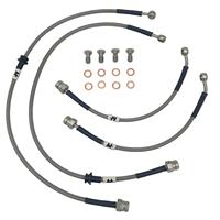 Kits de Tuyaux de Frein et de Carburant en Acier Inoxydable Tressé PTFE AN3 AN4 Haute Performance et Flexibles pour Voitures et Motos
