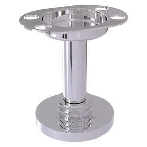 Porte-brosse à dents en acier fini rustique Support de dentifrice de couleur marron au milieu du siècle pour l'utilisation de la salle de bain de l'hôtel à la maison - Product Image 2