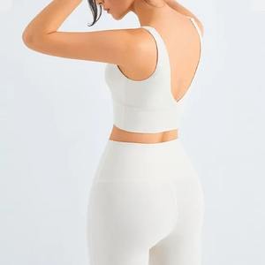 Vêtements de yoga personnalisés pour femmes à forte demande Vêtements de sport 2 pièces pour le fitness Soutien-gorge de sport Ensemble de vêtements de sport taille haute - Product Image 1