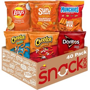 Paquete Variado de 6 Sabores de Frito-Lay Cheesy Mix, Bolsas Individuales (Paquete de 40), Doritos, Cheetos, Lay's, Munchies, SunChips - Product Image 5