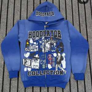 ชุดกีฬากันหนาวแบบมีซิปสำหรับผู้ชายเสื้อฮู้ดซักกรดชุดวอร์มแนวสตรีทแบบกำหนดเอง - Product Image 1