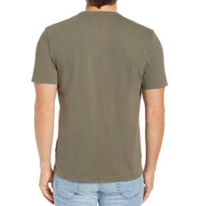 T-shirts respirants à manches courtes 100% coton pour hommes T-shirts vierges fabriqués en usine 250 et 300 T-shirt GSM pour hommes - Product Image 2